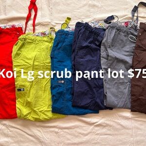 6 pairs of Koi Lindsey Scrub pants